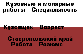Кузовные и молярные работы › Специальность ­ Кузовщик › Возраст ­ 45 - Ставропольский край Работа » Резюме   